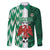 Custom Nigeria Football Family Matching Off The Shoulder Long Sleeve Dress and Hawaiian Shirt Come On Super Eagles