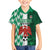 Custom Nigeria Football Family Matching Off The Shoulder Long Sleeve Dress and Hawaiian Shirt Come On Super Eagles