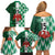 Custom Nigeria Football Family Matching Off Shoulder Short Dress and Hawaiian Shirt Come On Super Eagles