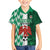 Custom Nigeria Football Family Matching Off Shoulder Short Dress and Hawaiian Shirt Come On Super Eagles