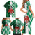 Custom Nigeria Football Family Matching Short Sleeve Bodycon Dress and Hawaiian Shirt Come On Super Eagles