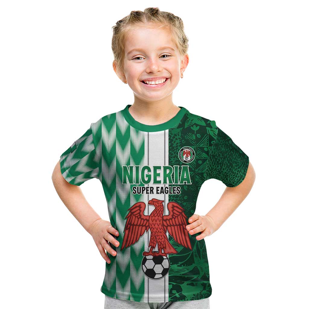 Custom Nigeria Football Kid T Shirt Come On Super Eagles