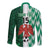 Custom Nigeria Football Long Sleeve Button Shirt Come On Super Eagles