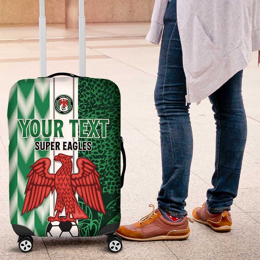 Custom Nigeria Football Luggage Cover Come On Super Eagles