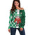 Custom Nigeria Football Off Shoulder Sweater Come On Super Eagles