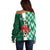 Custom Nigeria Football Off Shoulder Sweater Come On Super Eagles