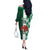 Custom Nigeria Football Off The Shoulder Long Sleeve Dress Come On Super Eagles