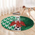 Custom Nigeria Football Round Carpet Come On Super Eagles