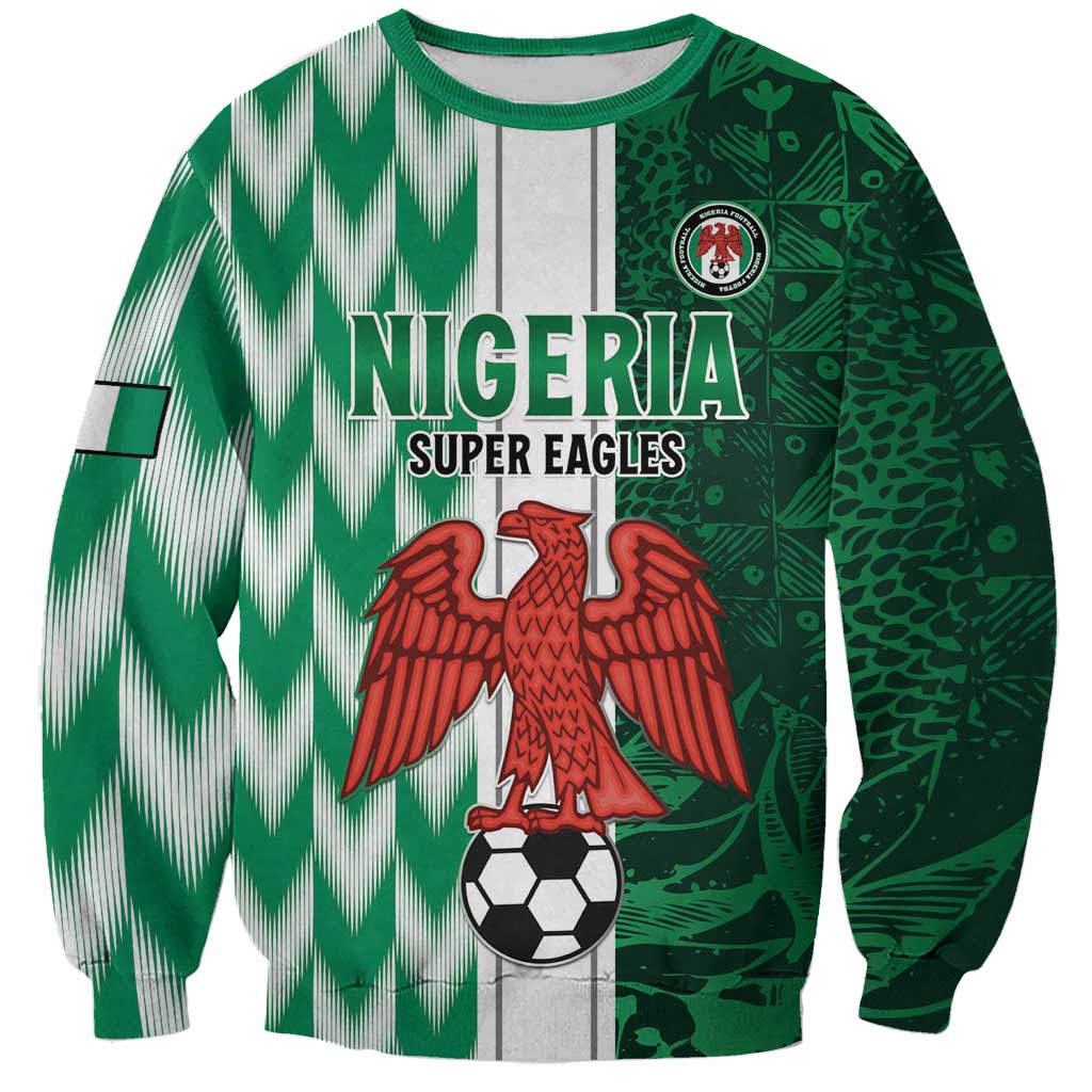 Custom Nigeria Football Sweatshirt Come On Super Eagles