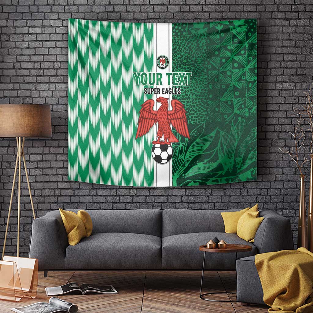 Custom Nigeria Football Tapestry Come On Super Eagles