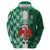 Custom Nigeria Football Zip Hoodie Come On Super Eagles