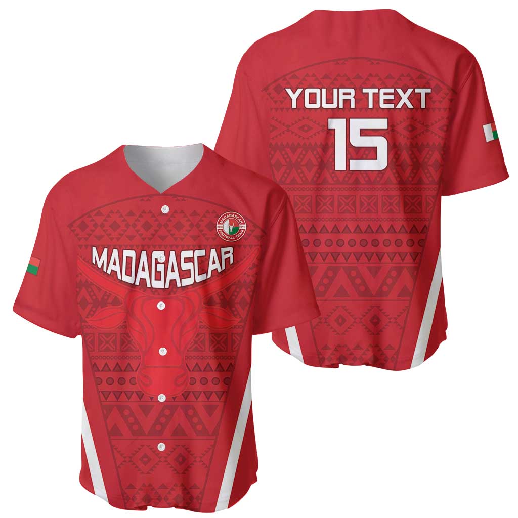 Custom Madagascar Football Baseball Jersey Go Barea Go