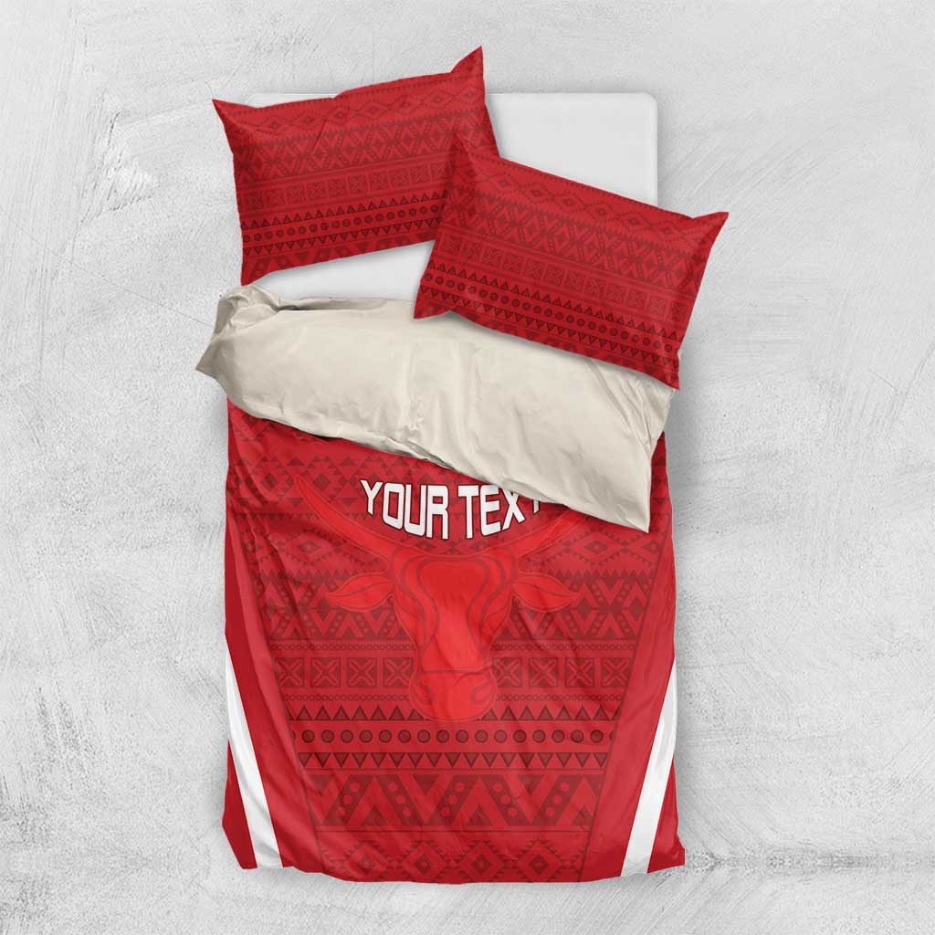 Custom Madagascar Football Bedding Set Go Barea Go