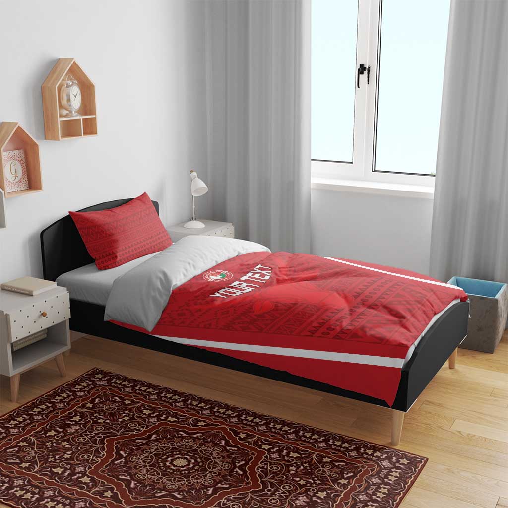 Custom Madagascar Football Bedding Set Go Barea Go