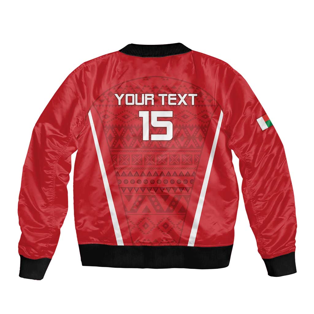 Custom Madagascar Football Bomber Jacket Go Barea Go
