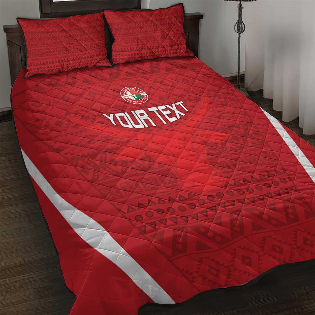 Custom Madagascar Football Quilt Bed Set Go Barea Go