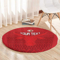 Custom Madagascar Football Round Carpet Go Barea Go