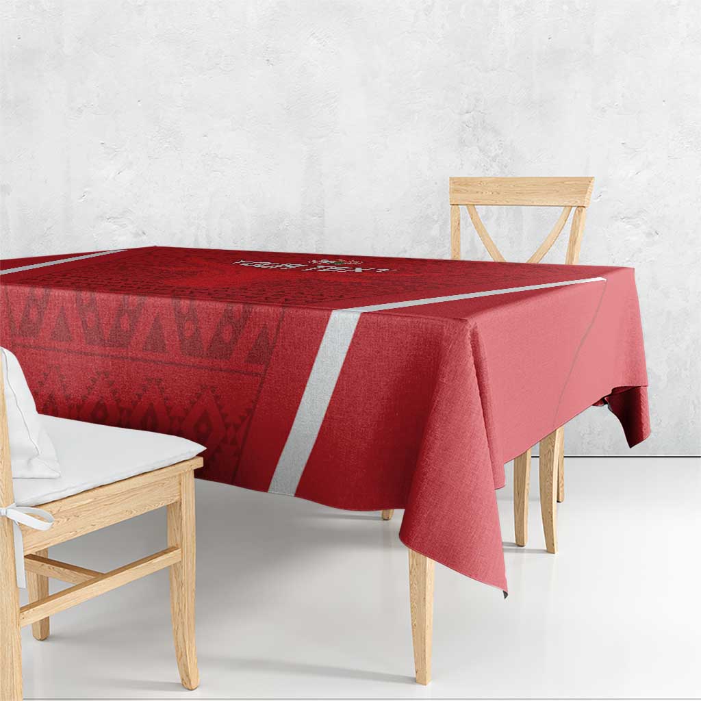 Custom Madagascar Football Tablecloth Go Barea Go
