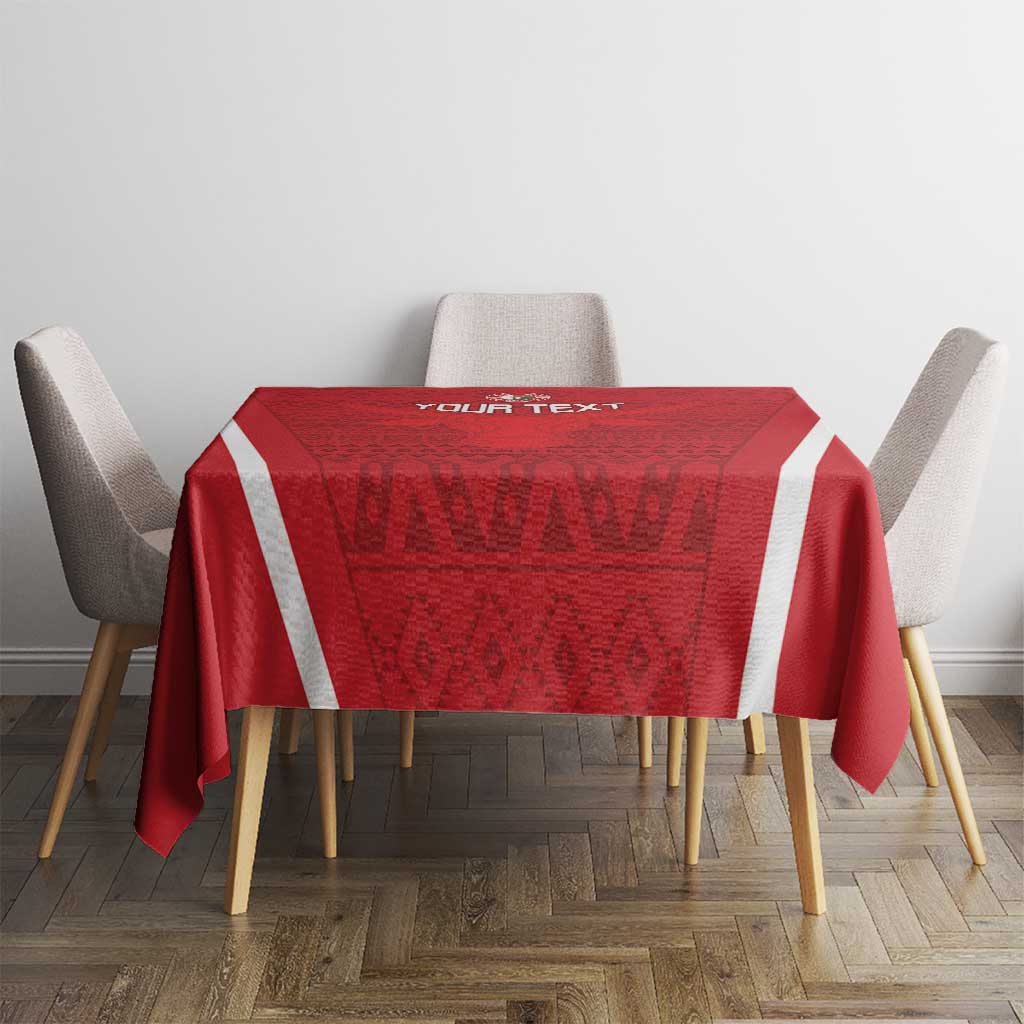 Custom Madagascar Football Tablecloth Go Barea Go
