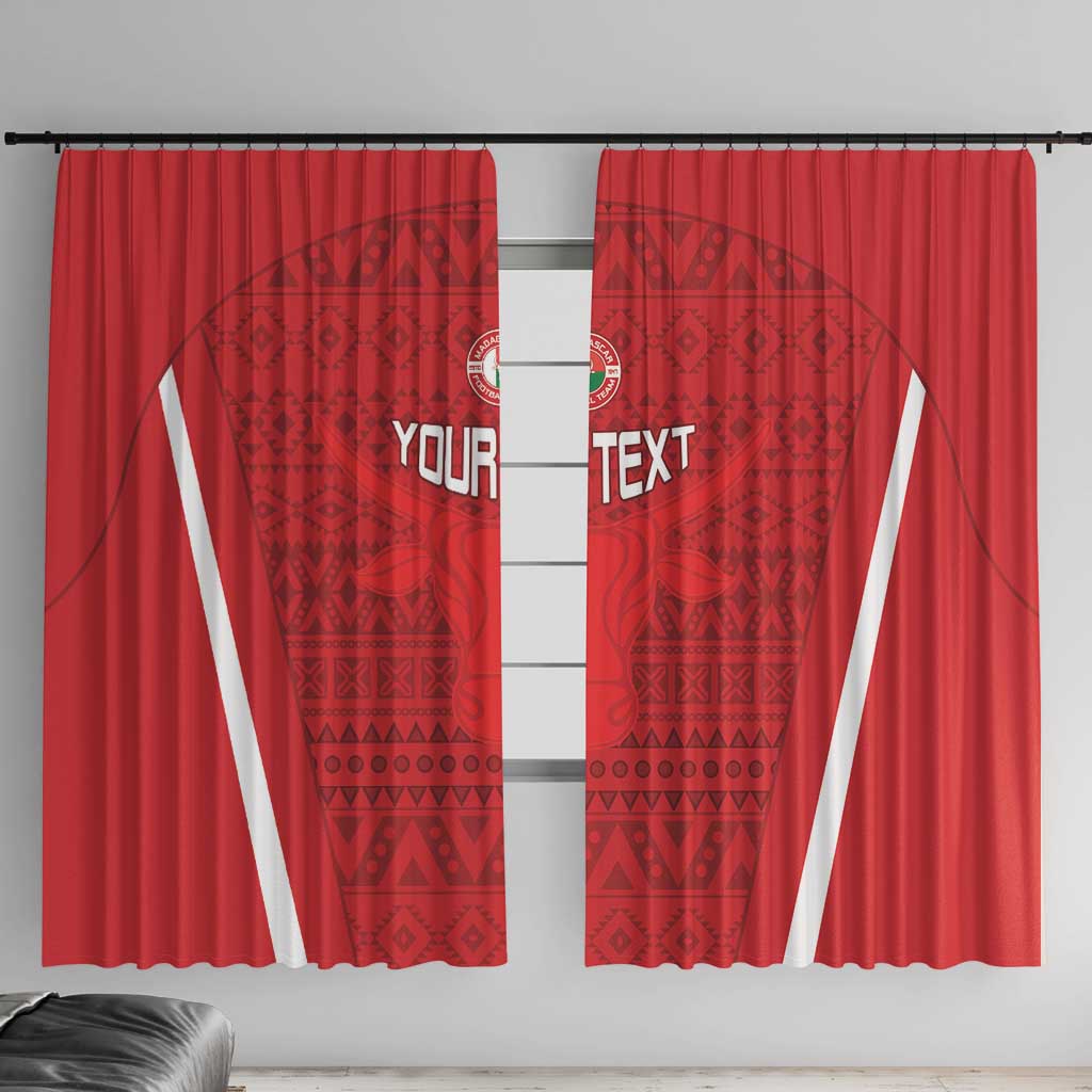 Custom Madagascar Football Window Curtain Go Barea Go