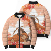 Cute Punch Monkey Bomber Puffer Jacket Small But Bravo