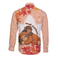 Cute Punch Monkey Long Sleeve Button Shirt Small But Bravo