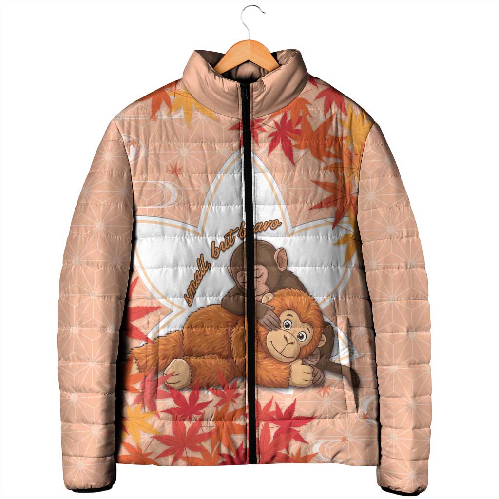 Cute Punch Monkey Padded Jacket Small But Bravo