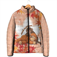 Cute Punch Monkey Padded Jacket Small But Bravo