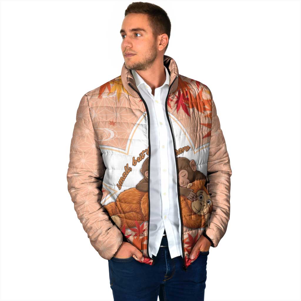 Cute Punch Monkey Padded Jacket Small But Bravo
