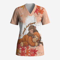Cute Punch Monkey Scrub Top Small But Bravo