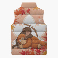 Cute Punch Monkey Sleeveless Puffer Jacket Small But Bravo
