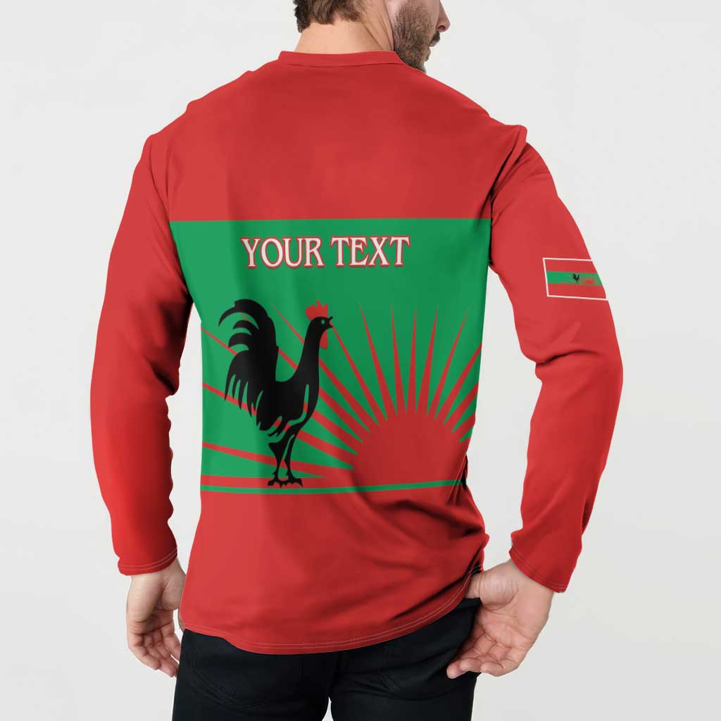 Personalised UNITA Angola Button Sweatshirt Party Flag Style
