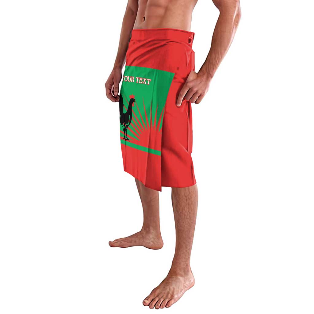 Personalised UNITA Angola Lavalava Party Flag Style
