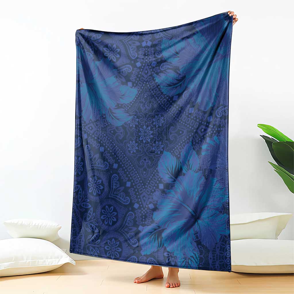 Hibiscus Mix ShweShwe African Pattern Blanket - Wonder Print Shop