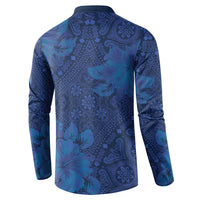 Hibiscus Mix ShweShwe African Pattern Button Sweatshirt - Wonder Print Shop