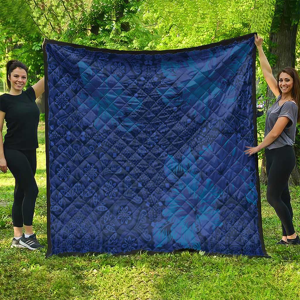 Hibiscus Mix ShweShwe African Pattern Quilt - Wonder Print Shop