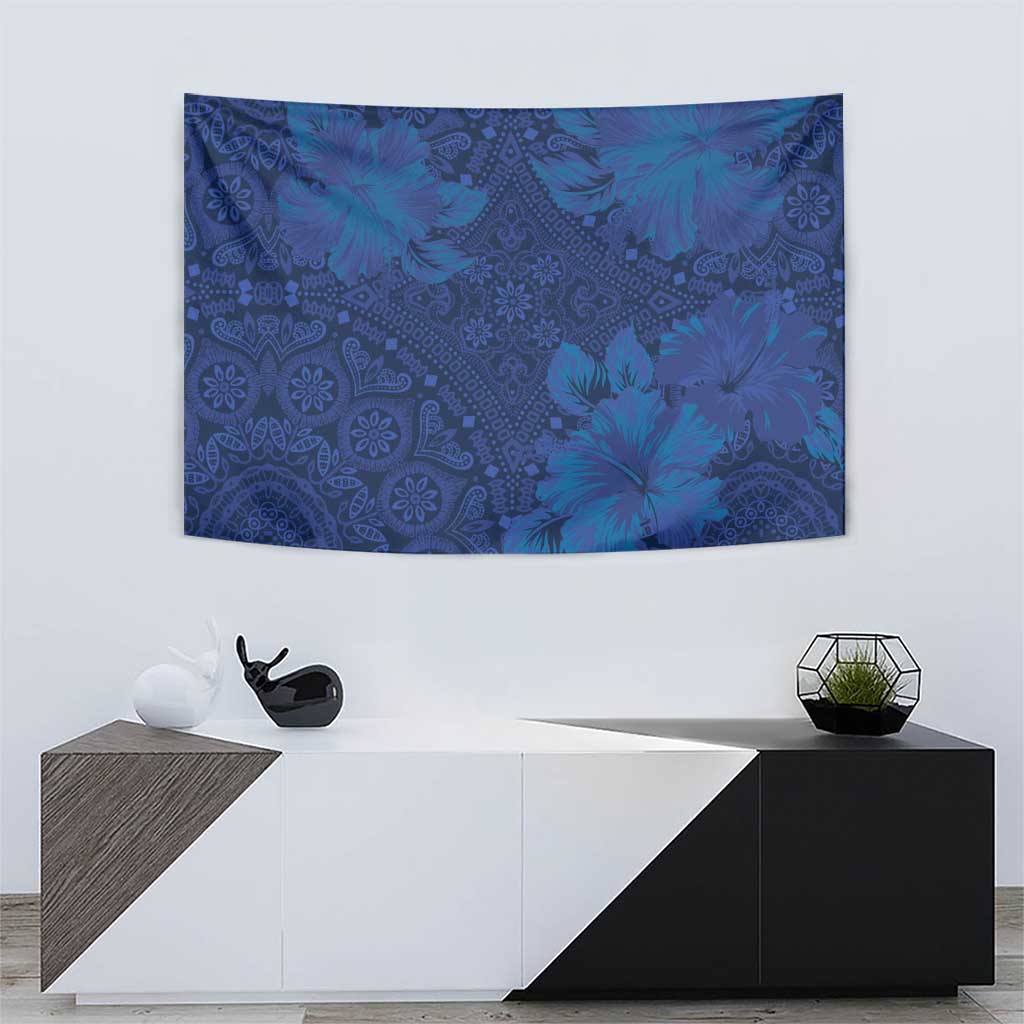 Hibiscus Mix ShweShwe African Pattern Tapestry - Wonder Print Shop