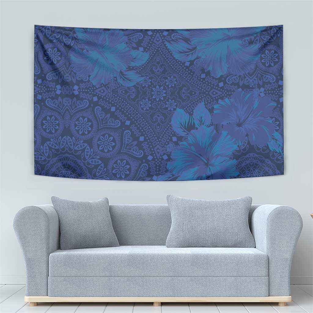 Hibiscus Mix ShweShwe African Pattern Tapestry - Wonder Print Shop
