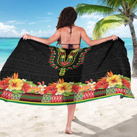 Hibiscus Mix Dashiki African Pattern Sarong Adinkra Symbol - Wonder Print Shop