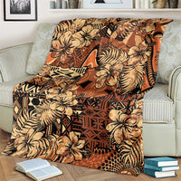Hibiscus Mix African Pattern Blanket - Wonder Print Shop