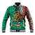 Personalised Viva La Mexico Baseball Jacket Coat Of Arms Aztec Mix Otomi Patterns - Wonder Print Shop