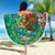 Personalised Viva La Mexico Beach Blanket Coat Of Arms Aztec Mix Otomi Patterns - Wonder Print Shop