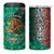 Personalised Viva La Mexico 4 in 1 Can Cooler Tumbler Coat Of Arms Aztec Mix Otomi Patterns - Wonder Print Shop