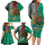 Personalised Viva La Mexico Family Matching Long Sleeve Bodycon Dress and Hawaiian Shirt Coat Of Arms Aztec Mix Otomi Patterns - Wonder Print Shop