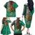 Personalised Viva La Mexico Family Matching Off The Shoulder Long Sleeve Dress and Hawaiian Shirt Coat Of Arms Aztec Mix Otomi Patterns - Wonder Print Shop