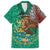 Personalised Viva La Mexico Family Matching Off Shoulder Short Dress and Hawaiian Shirt Coat Of Arms Aztec Mix Otomi Patterns - Wonder Print Shop