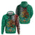 Personalised Viva La Mexico Hoodie Coat Of Arms Aztec Mix Otomi Patterns