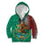 Personalised Viva La Mexico Kid Hoodie Coat Of Arms Aztec Mix Otomi Patterns