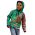 Personalised Viva La Mexico Kid Hoodie Coat Of Arms Aztec Mix Otomi Patterns