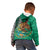 Personalised Viva La Mexico Kid Hoodie Coat Of Arms Aztec Mix Otomi Patterns